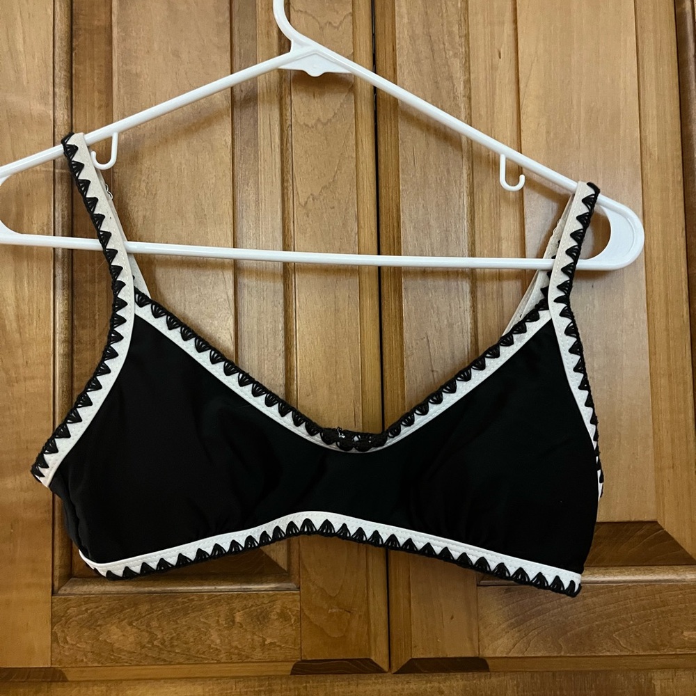 Small Black & White Bikini Top